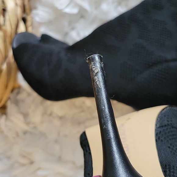 Charles by charles david peep toe socks heeled boots - Picture 7 of 11